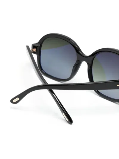 Tom Ford Hanley Oversized Square-frame Sunglasses In Black