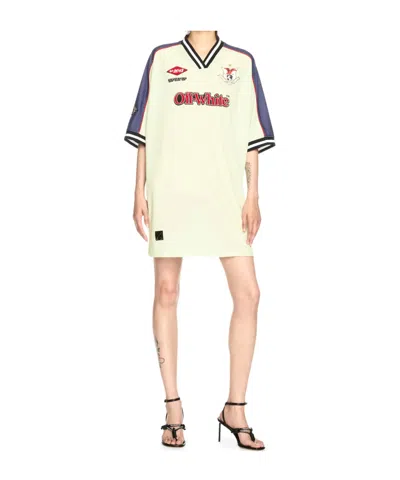 Off-white Soccer Mini Dress