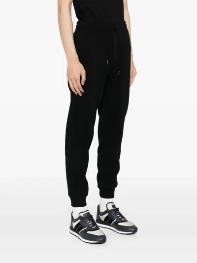Tom Ford Black Cotton Fleece Sweatpants In Animal Print