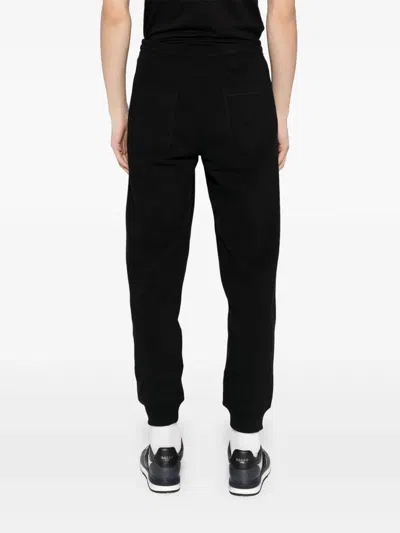Tom Ford Black Cotton Fleece Sweatpants In Animal Print