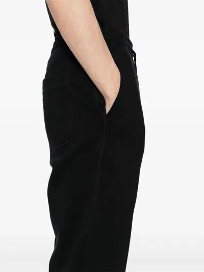 Tom Ford Black Cotton Fleece Sweatpants In Animal Print