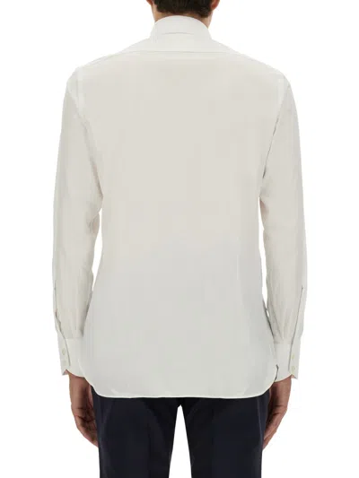 Tom Ford Slim Fit Poplin Shirt In White