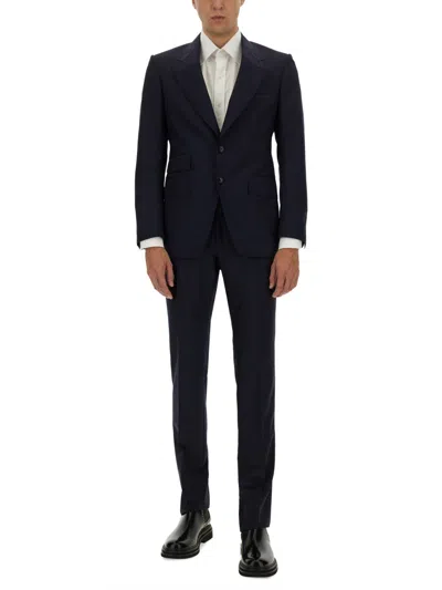 Tom Ford Slim Fit Poplin Shirt In White