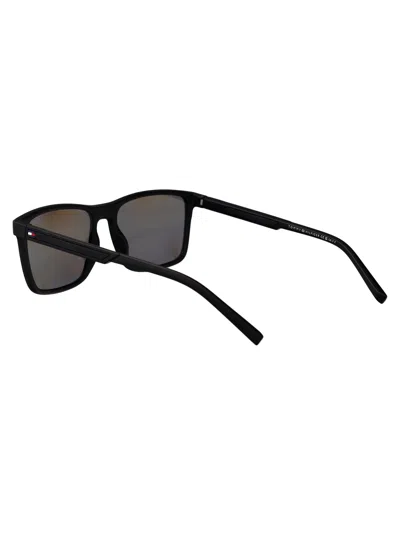 Tommy Hilfiger Black Eco Polyamide Sunglasses In Brown