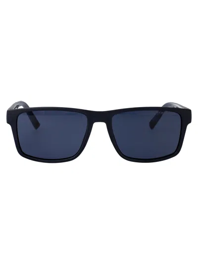 Tommy Hilfiger Blue Azure Eco Polyamide Sunglasses In Blue