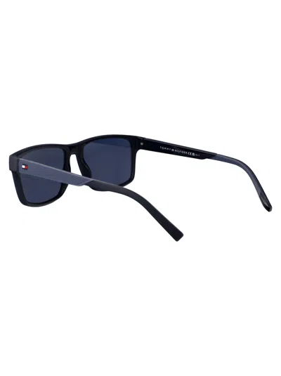 Tommy Hilfiger Blue Azure Eco Polyamide Sunglasses In Blue