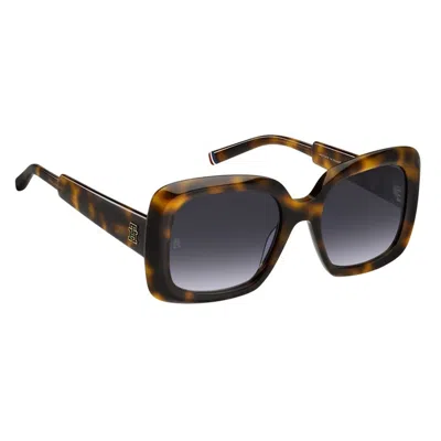 Tommy Hilfiger Tortoiseshell Square-frame Sunglasses In Brown