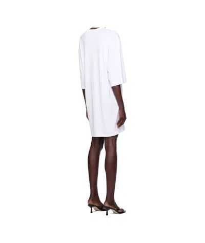Totême Off-white Relaxed Tee Minidress In White