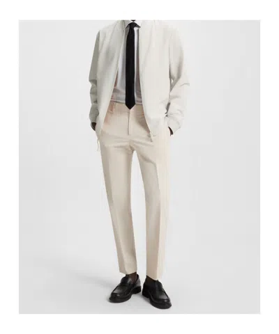 Hugo Boss Water-repellent Jacket In Performance-stretch Fabric In White