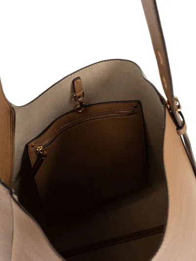 Tory Burch Romy Hobo Bag In Tiramisu Color Leather