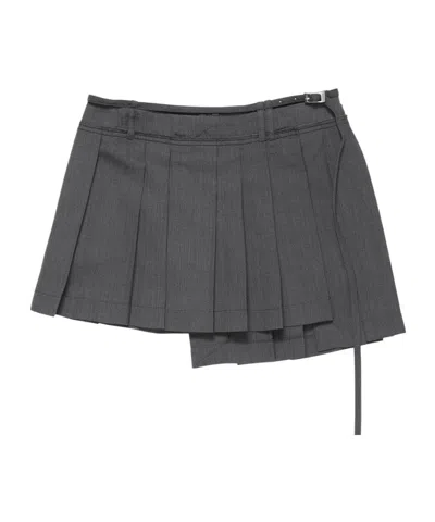 Acne Studios Pleated Skirt In Black