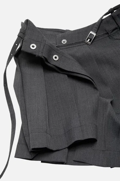 Acne Studios Pleated Skirt In Black
