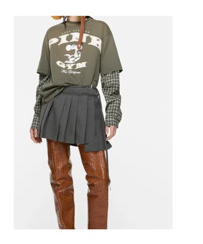 Acne Studios Pleated Skirt In Black