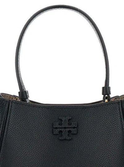 Tory Burch Black Leather Small Mcgraw Handbag