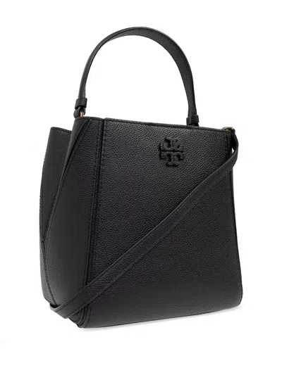 Tory Burch Black Leather Small Mcgraw Handbag