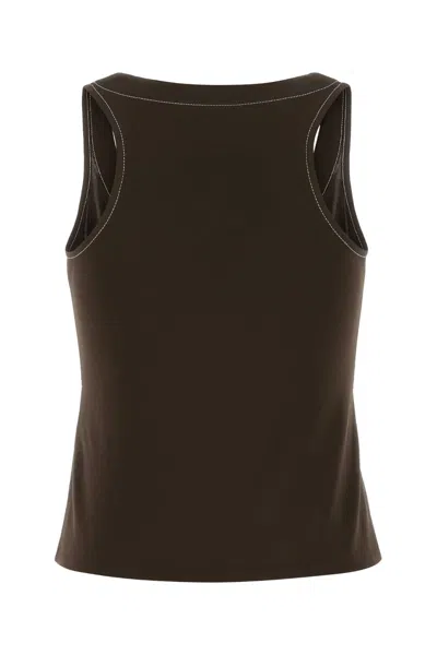 Tory Burch Brown Viscose Tank Top