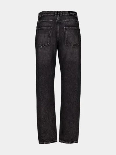 Balmain Belt Loop Jeans In Black