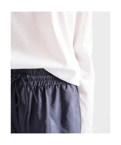Prada Long-sleeved Jersey T-shirt In White