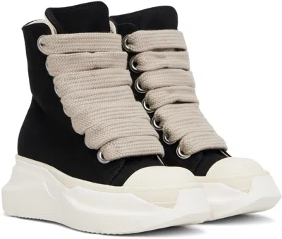 Rick Owens Drkshdw Black Hollywood Jumbo Laces Abstract Sneak Sneakers