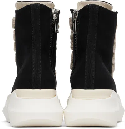 Rick Owens Drkshdw Black Hollywood Jumbo Laces Abstract Sneak Sneakers
