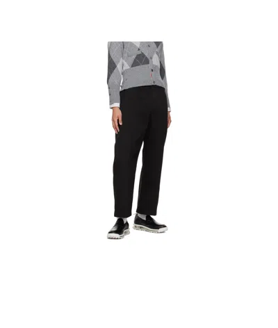 Thom Browne Leather Loafer Sneakers In Black