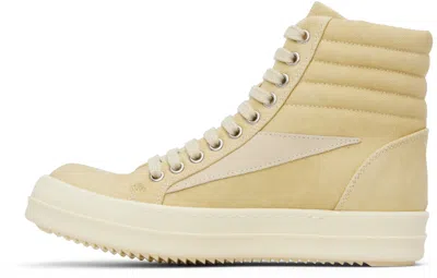 Rick Owens Drkshdw Beige Hollywood Vintage High Sneaks Sneakers In Neutral