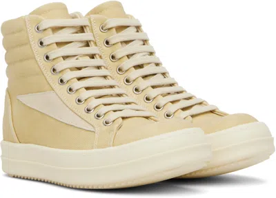 Rick Owens Drkshdw Beige Hollywood Vintage High Sneaks Sneakers In Neutral