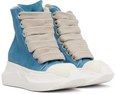 Rick Owens Drkshdw Blue Hollywood Jumbo Laces Abstract Sneak Sneakers