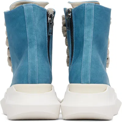 Rick Owens Drkshdw Blue Hollywood Jumbo Laces Abstract Sneak Sneakers