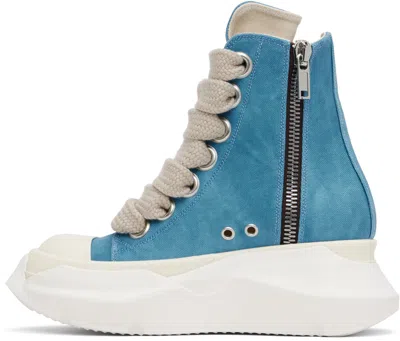 Rick Owens Drkshdw Blue Hollywood Jumbo Laces Abstract Sneak Sneakers