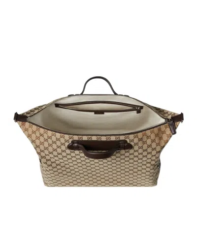 Gucci Medium Gg Duffle Bag With Web