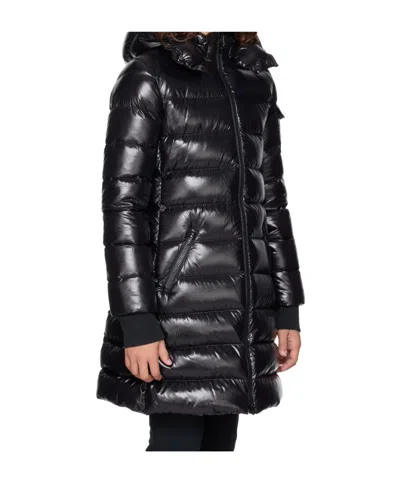 Moncler Moka Hooded Down Jacket In Black