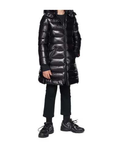 Moncler Moka Hooded Down Jacket In Black