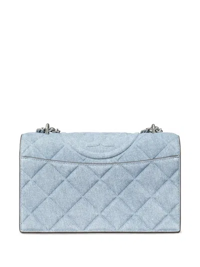 Tory Burch Fleming Denim Small Convertible Sho