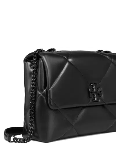 Tory Burch Black Kira Diamond Shoulder Bag In Black