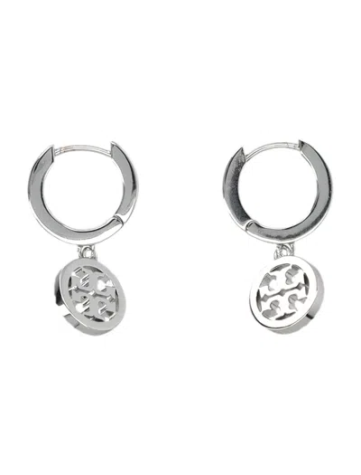 Tory Burch Miller Pave Huggie Hoop Earrings