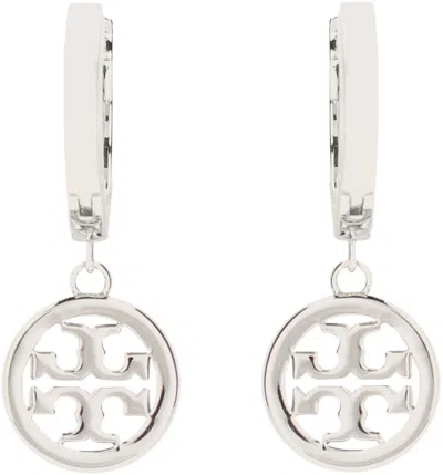 Tory Burch Miller Pave Huggie Hoop Earrings