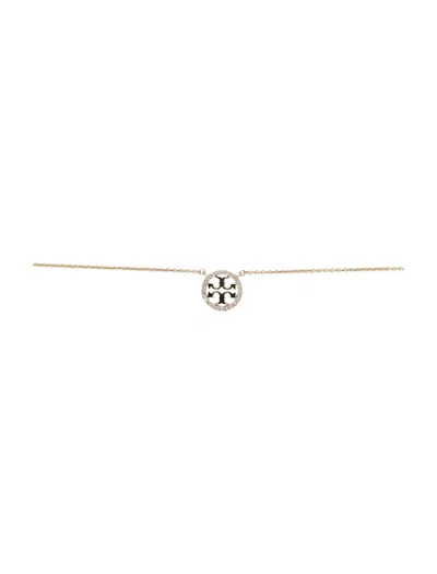 Tory Burch Miller Pave Pendant Necklace In Brown
