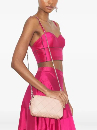 Tory Burch Fleming Leather Crossbody Bag In Pink