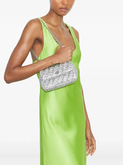 Tory Burch 'kira' Mini Shoulder Bag In Silver