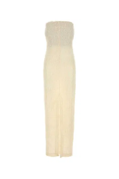 Totême Toteme Ivory Fil Coupe Dress In Neutral