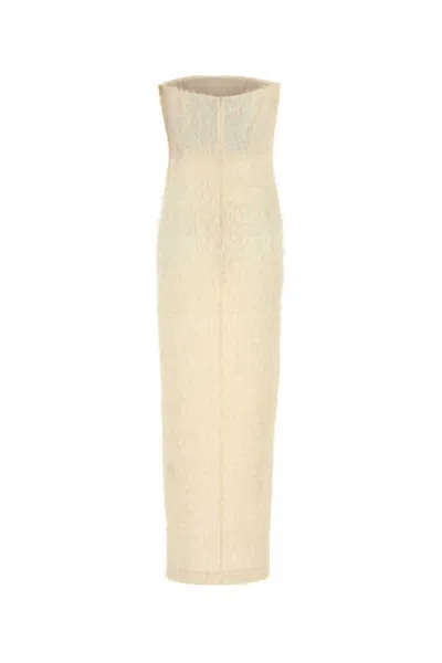 Totême Toteme Ivory Fil Coupe Dress In Neutral