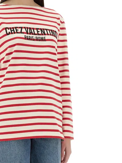 Valentino Garavani Cotton Long Sleeve T-shirt With Print