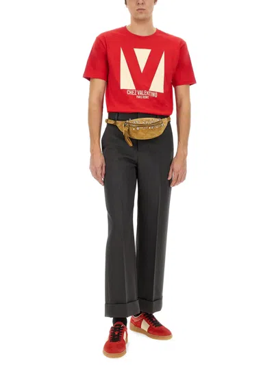 Valentino T-shirt Logo In Red
