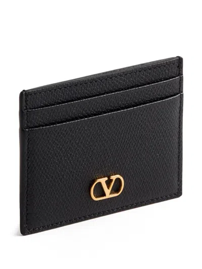 Valentino Garavani  Vlogo Signature Black Credit Card Holder