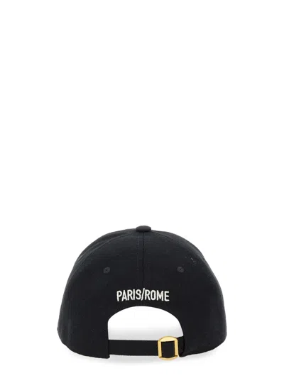 Valentino Cap With Curved Brim And Ventilation Eyelets