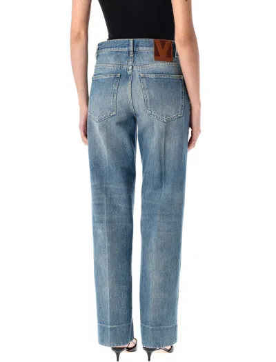 Valentino Cuffed-effect Straight Jeans