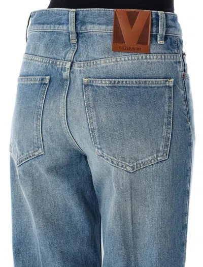 Valentino Cuffed-effect Straight Jeans