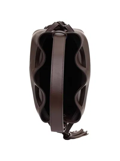 Valentino So Seau Tasseled Leather Shoulder Bag
