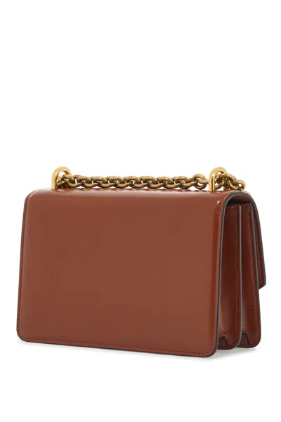 Valentino Garavani Cognac Leather Shoulder Bag In Brown